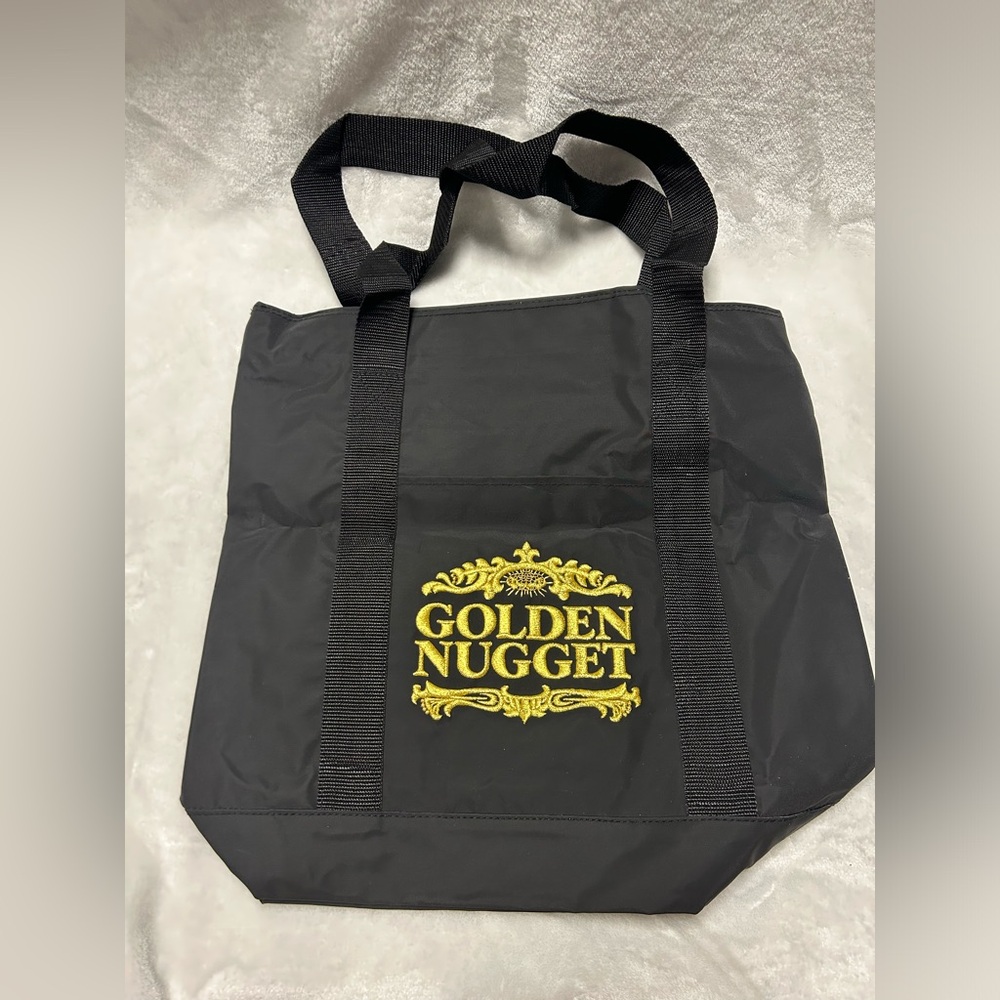 Vintage Golden Nugget black tote bag